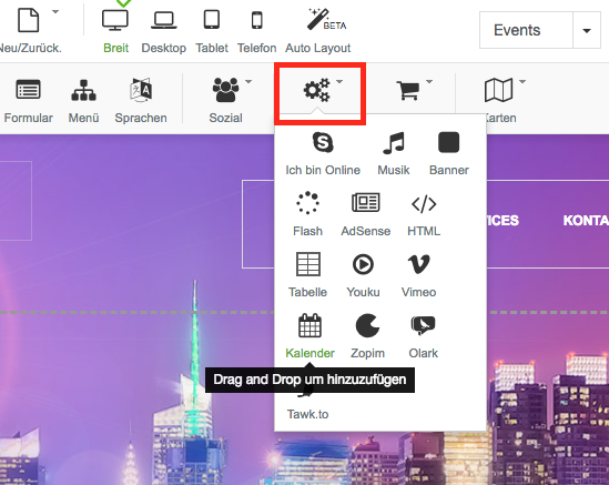Erweiterte Einstellungen